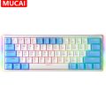 MUCAI MK61 USB Gaming Mechanical Keyboard Red Switch 61 Keys Wired Detachable Cable RGB Backlit Hot Swappable. 