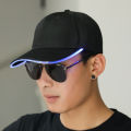 Unisex LED Light Cap Baseball Caps Luminous Optical Fiber Peaked Cap Stage Flashing Hip-Hop Caps Bright Glow In Dark Sport Hat. 