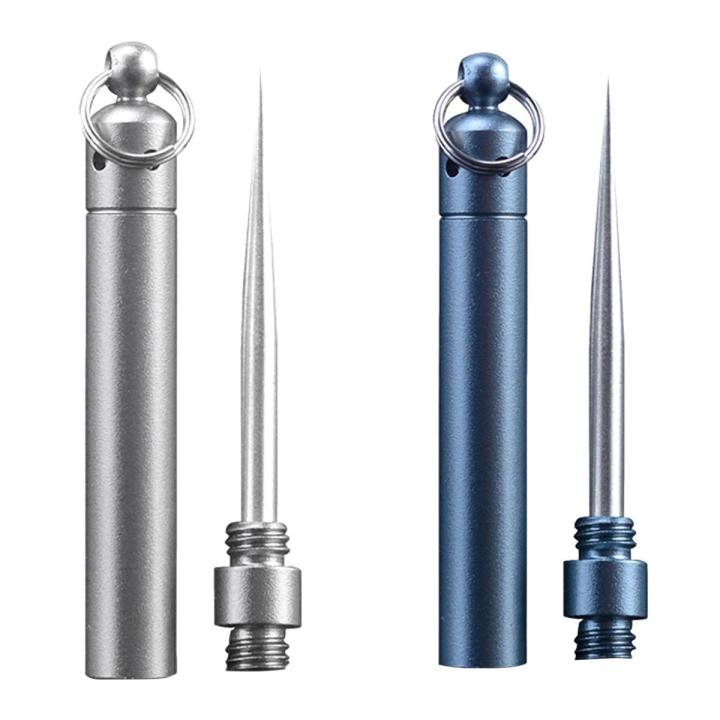 Multipurpose Fruit Pocket Tooth Pick Key Chain Ring Tools Point Keychain Camping Survival Tools - Kitchen Accessories - Kitchen Accessories