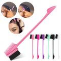 Hair Dye Brushes 3 Sided Comb Hair Edge Control Eyebrow Gel Brush Hairdressing Combs Hair Care Styling Tool Salon Barber Supply. 