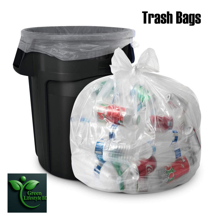 Large Clear Garbage Bags – 40 x 60 cm Heavy Duty Trash Liners (60/90 Pack)