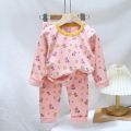 Baby Boy Girl Pajamas Autumn Long Sleeved Children's Clothing Sleepwear Teen Pajama Lycra Pyjamas Sets For Kids 2 4 6 8 10 Years.