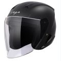 Vega Lark ISI Certified Glossy Open Face Helmet for Men and Women with Long Clear Visor. 