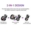 Phone Lens Kit 0.45x Super Wide Angle & 12.5x Super Macro Lens HD Camera Lentes for iPhone 6S 7 Xiaomi All Cell Photos. 
