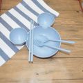 4Pcs/set Cartoon Kids Tableware Wheat Straw Dinner Plate Divided Meal Bowl Spoon Fork Chopsticks Lovely Feeding Plate Bowl Small Chips Snacks Dishware. 