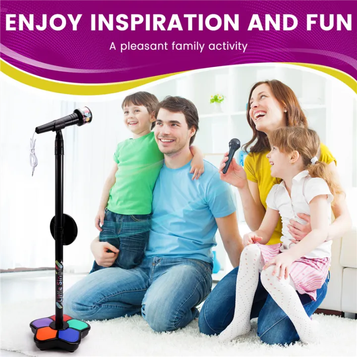 Kids%20Microphone%20With%20Light%20Stand%20Toy,%20black%20-%20Image%206