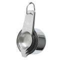7Pcs Household DIY Measuring Cup Kit Stainless Steel Cake Kitchen Baking Cooking Spoon.