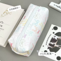 Colorful Bow Pencil Case Simple Ins Style High Color Value Student Stationery Storage Bag Cosmetic Bag Stationery Case. 