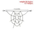 Punk Waist Chain Belt in Spider Web Silver Trousers Chain for Women Girl Men Jeans Belt Chain for Clothes Pant Cool Metal Chain.