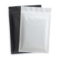 50pcs Matte Black White Heat Sealable Plastic Flat Mouth Ziplock Packaging Bag Smell Proof Aluminum Foil Mylar Ziplock Bags. 