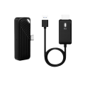 -Compatible Wireless Transmission Receiver Device for Point-To-Point Screen Projector for Mobile Phones TV Computers. 