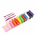 1 set 12 piece clay, Super Light Clay with 3 Tools, Air Drying Light Polymer Plasticine Modelling Handmade Educational Toy for baby.