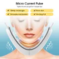 HEGRUS Face Lifting Device V Shape Massager EMS Face Slimming Massager Micro Current Face Shaper Face Fat Burner Slimming Cheek Belt Anti-Wrinkle Bandage Anti Aging Beauty Tools. 