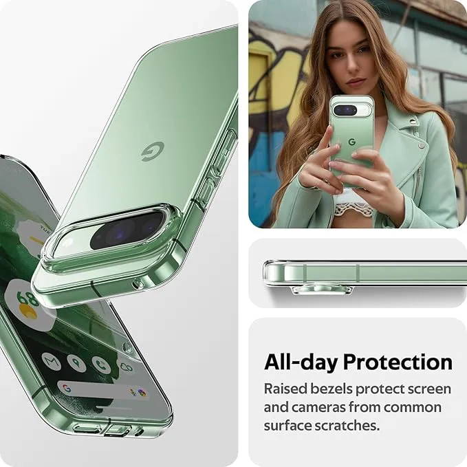 Google pixel 8 Pro Flexible Clear Transparent Soft Tpu Back Case Cover