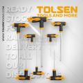 TOLSEN 8Pcs Torx T-Handle Star Allen Hex Key Screwdriver Set CRV (T10/T15/T20/T25/T30/T40/T45/T50) Model: 20061.