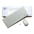 KM901 Keyboard Mouse Combo 2.4G Wireless 78 Key Mini Keyboard and Mouse - White. 