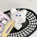 Squeak Long Tailed Cat Plush Keychain Cute Soft Stuffed Cat Keyring Bag Ornaments Kawaii Cat Plush Doll Keyring Huiye. 