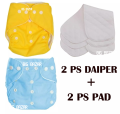 Washable Baby Cloth Daiper (2 PC,2 Pad). 