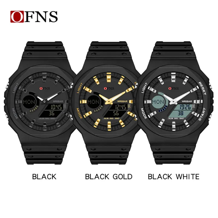 OFNS%20New%20Casual%20Men's%20Watches%2050m%20Waterproof%20Sport%20Quartz%20Watch%20For%20Male%20Wristwatch%20Dual%20Display%20LED%20Digital%20G%20Style%20Relogio%20-%20Image%205
