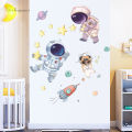 Creative Cartoon Astronaut Wall Stickers For Kids Rooms Baby Boy Bedroom Wall Decoration Home Decor Self-adhesive Vinyl Stricker. 