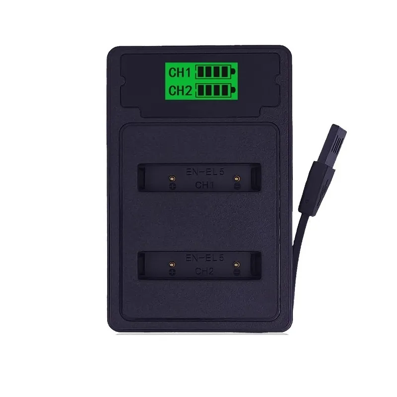 Dste 2Pcs En-El5 Enel5 Li-Ion Batteries Compatibles Avec Dste 2Pcs En-El5 Enel5 Li-Ion Batteries Compatibles Avec
