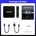 Car AI BOX 2-In-1 Wireless Android Auto Carplay Adapter Smart Car AI Box Car Wired CarPlay to Wireless CarPlay 1 PCS. 
