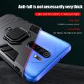 icasecover for Xiaomi POCO M2/POCO M2 Reloaded Hard Case Hybrid Shockproof Car Magnetic Ring Buckle Stand Back Cover. 