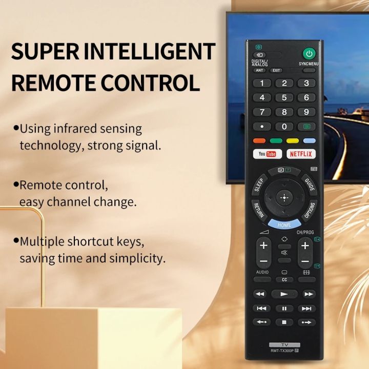 New%20RMT-TX300P%20Remote%20Control%20Suitable%20For%20Sony%20BRAVIA%20TV%20Universal%20Remote%20Control%20With%20YouTube%20Netflix%20Buttons%20-%20Image%202