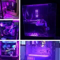RGB SMD5050 LED Strip Light for Modding PC CASE LED Light Strip 12V 4 PIN GRB Compatible with ASUS Aura Sync Gigabyte RGB Fusion MSI Mystic Light ASRock RGB. 