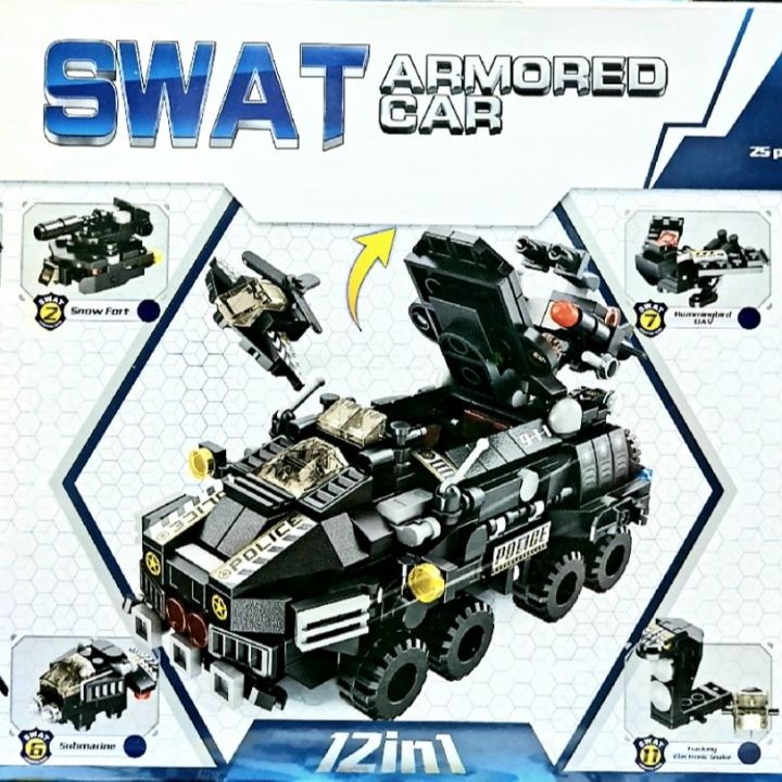 সিটি swa rmano গাড়ি 12 ইন 1 572 পিস - toys