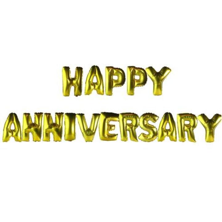 Happy anniversary foil balloon
