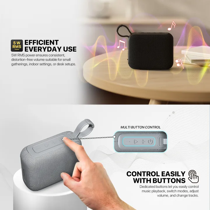 FANTECH%20BS153%20NeraBox%20MINI%20Portable%20Bluetooth%20Speaker%20GREY%20-%20Image%205