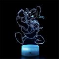 Mickey Mouse and Donald Duck Cartoon 3D Minnie Mouse Visual Night Lights LED Lamp Bedroom Anime Nightlights Color Changing Toys. 