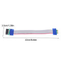 PCI Expres X1 PCI E Riser Card Extender Extension Ribbon Flexible Relocate Ribbon PCIE Extension Cable Adapter. 