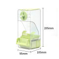 GC No Mess Automatic Bird Feeder, Transparent Seed Food Container, Parrot Feeder Cage Accessories For Small Birds Parrot Cockatoo Canary Parakeets. 