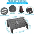 Adjustable FootRest, Desk Footrest with Massage Function, Non-Slip Foot Stools Great for Home & Office Accessories. 