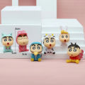 【selevn roind】Crayon Shin Chan Action Figure Japanese Kawaii Figurines Collectibles Cartoon Movie Peripheral Toy Gifts for Children Kawaii Toy.