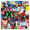 55PCS Music Album Cover Sticker Waterproof Decorative Decal Luggage Notebook Guitar Cup Sticker Wholesale. 