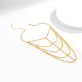 PuRui Fashion Simple Metal Multilayer Chain Upper Arm Bracelet Women's Sleeveless Shoulder Ornament Shoulder Chain Body Jewelry.