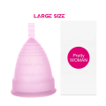 Pretty Women Medical Grade Silicone Menstrual Cup  for Women | Small Size | Large Size | Pad. 