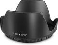 58MM Tulip Flower Lens Hood for Canon EOS 77D 80D 90D Rebel T8i T7 T7i T6i T6s T6 SL2 SL3 DSLR Cameras with Canon EF-S 18-55mm f/3.5-5.6 is Lens and Select Nikon Lenses. 