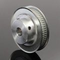60 Teeths 8Mm Shaft Hole Aluminum Gt2 Timing 8Mm Bore Shaft Pulley 60 Tooth 6Mm Belt for Cnc Machine 3D Printer Dc Gear Motor Parts Puli. 