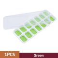 Reusable 14 Cavity Ice Cube Tray Silicone Creative Ice Box Silicone Cooler Ice Mold with Lid Fruit Juice Freezer Box.