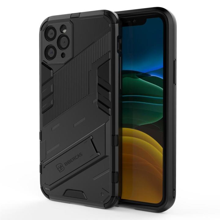 For Apple iPhone 11 Case Camera Protection Back Cover Bumper with Kickstand Phone Stand Hardcase