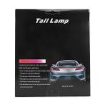 (New)1.5m Car Auto Waterproof Universal Four Color Rear Flowing Light Tail Box Lights with Tail Light Controller, Ice Blue Light Driving Light, White Light Reversing Light, Red Light Brake Light, Yellow Light Turn Signal Light, LED Lamp Strip Tail Decorat. 