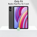 Premium Flexible TPU Flip Cover for Redmi Pad Pro 12.1 Cover Case, Flip Cover with Pencil Holder for Xiaomi Redmi Pad Pro 5G Tablet 12.1 inch [ Auto Sleep Wake Support]. 
