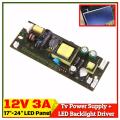Universal LED TV Power Supply Board 12V 3A with LED Backlight Driver using T.V56.03 DS-V59 TV Controller Board.