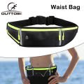Outtobe Running Waist Belts Belt Bag Adjustable Running Pouch Slim Running Belt Phone Holder Waist Bag Fanny Pack Slim Fit Jogging Belt Reflective Strips, Fanny Pack for Workouts Sports Fits All Phone Under 6.5 with Foldable Water Bottle Holde. 