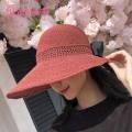 【Customer favorite】 Uv-resistant Wide Brim Hat Stylish Foldable Wide Brim Sun Hat for Women Perfect for Tl Beh Provides Sun Protection Lightweight Trendy Design for Outdoor tivities Sun Hat with Large Brim.