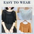 Womens Loose Crochet Tops Hollow Lace Out Cotton Shrug Poncho Shawl Wrap Crewneck Summer Beach Cover Up Shoulders Warm Shawl. 